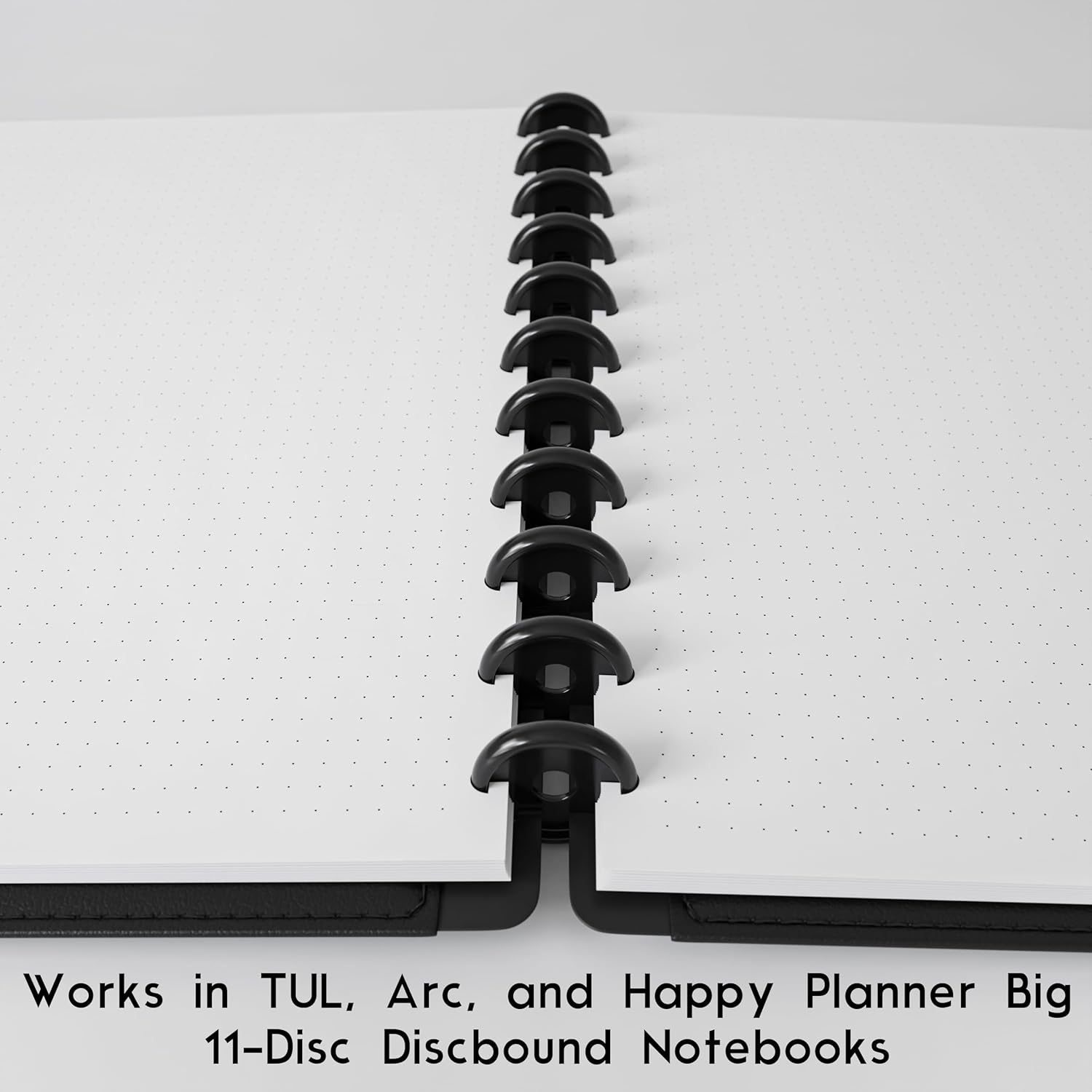 Discbound Letter Size Extra Thick Dot Grid Paper Refill, 200 Sheets (400 Pages), 8.5 in. x 11 in., 120 GSM, 11 Disc Notebooks