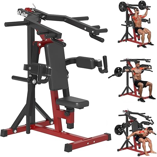 Deltoid and Shoulder Press Machine, 3-in-1 Shoulder-Specific Machine with Shoulder Press, Lateral Raise & Reverse Fly with Adjustable Seat and Backrest, Upper Body Home Gym Equipment