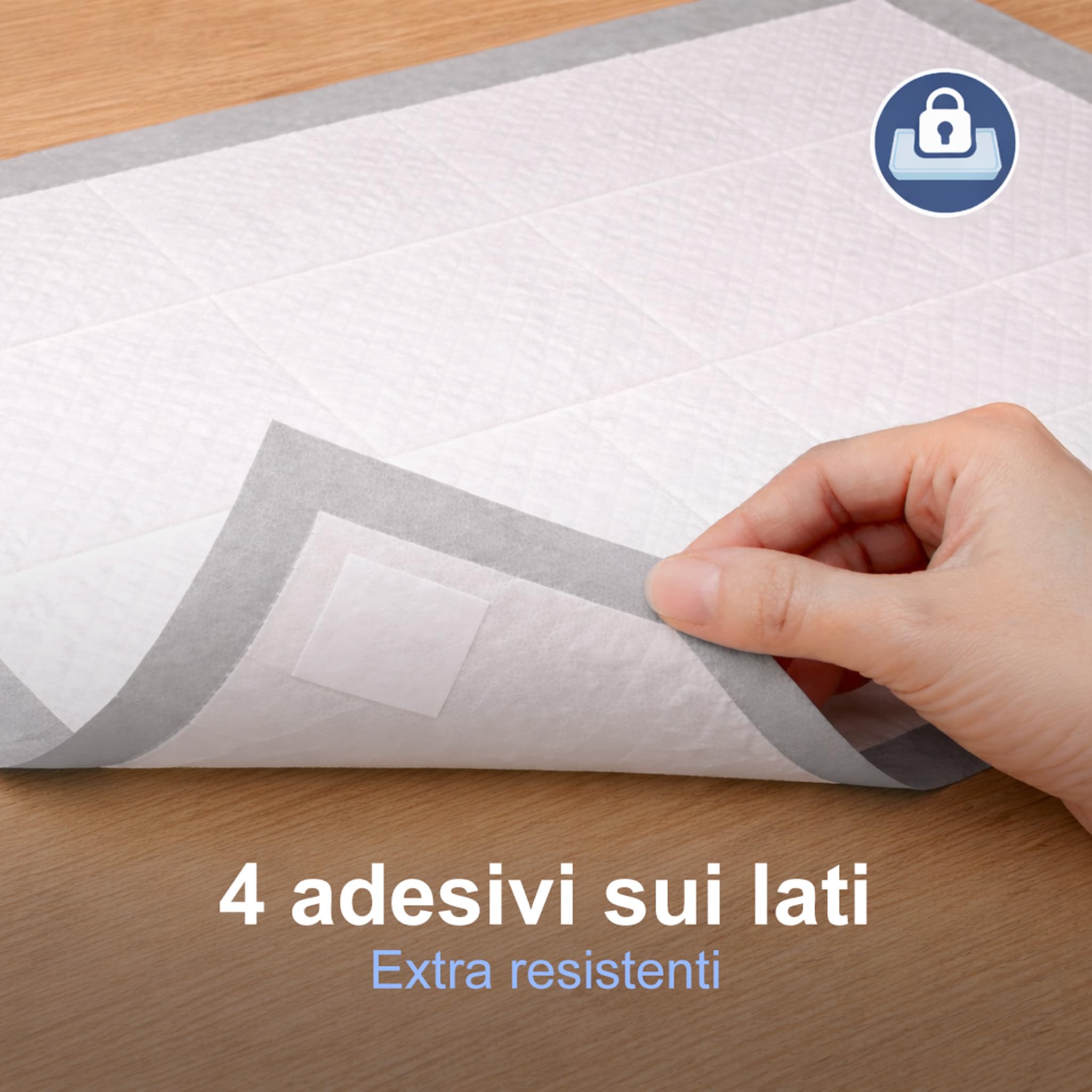 200 Traversine Cani 60x90 Super Assorbenti - 5 Strati con Fondo Impermeabile e Controllo Odori - Per Cuccioli, Cani Anziani e Gatti - Protegge Pavimenti, Tappeti e Cucce