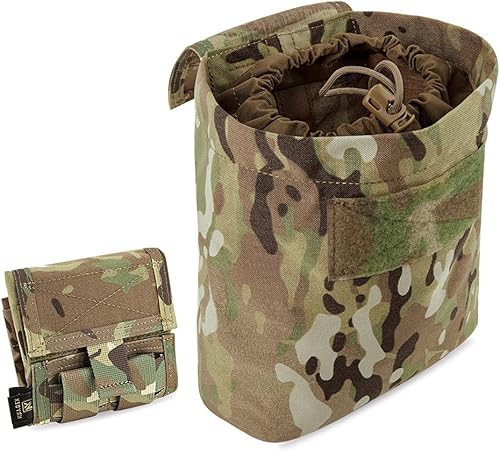 KRYDEX Molle Dump Pouch Roll-Up Drawstring Magazine Utility Pouch Bolsa plegable