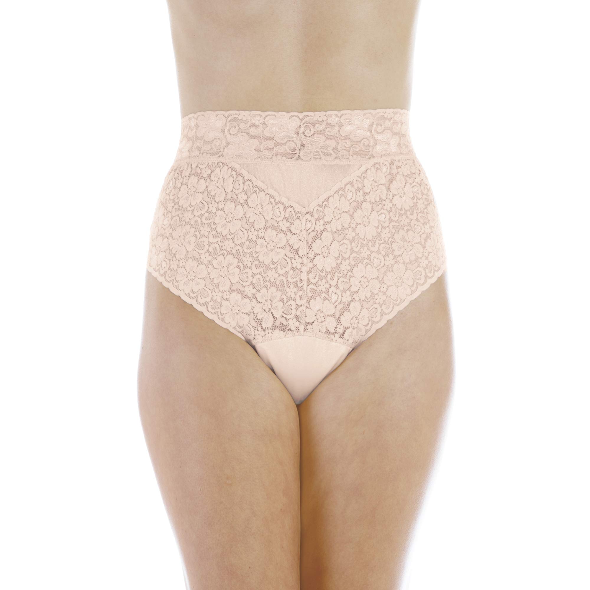 Wearever Regular Absorbency (150ml) 1 Pack, Lace Front Brief - Incontinence Pants for Women (3XL, Beige)