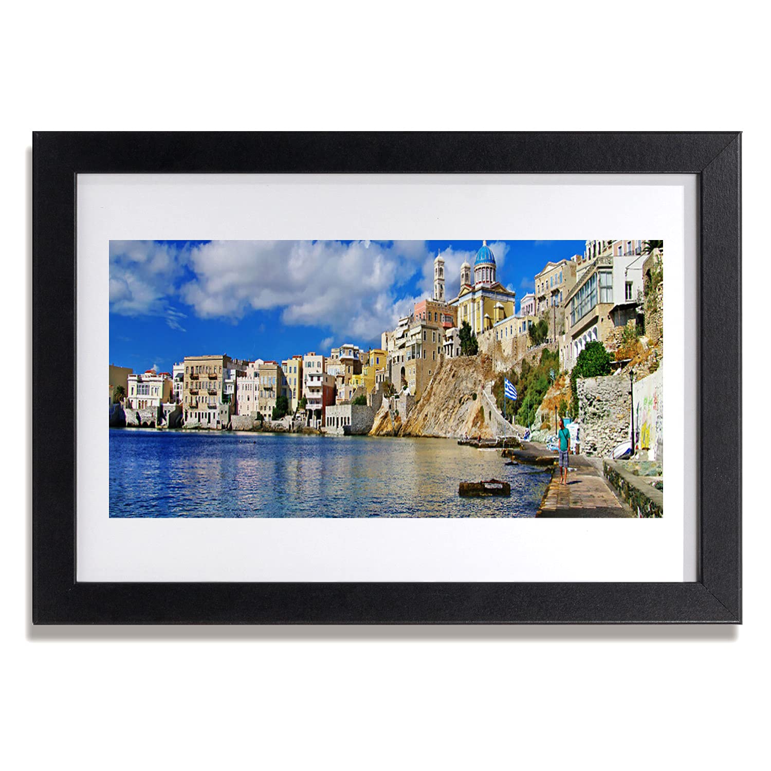 Affiche encadrée 30x20 cm marine décoration murale MDF Tulup - 5