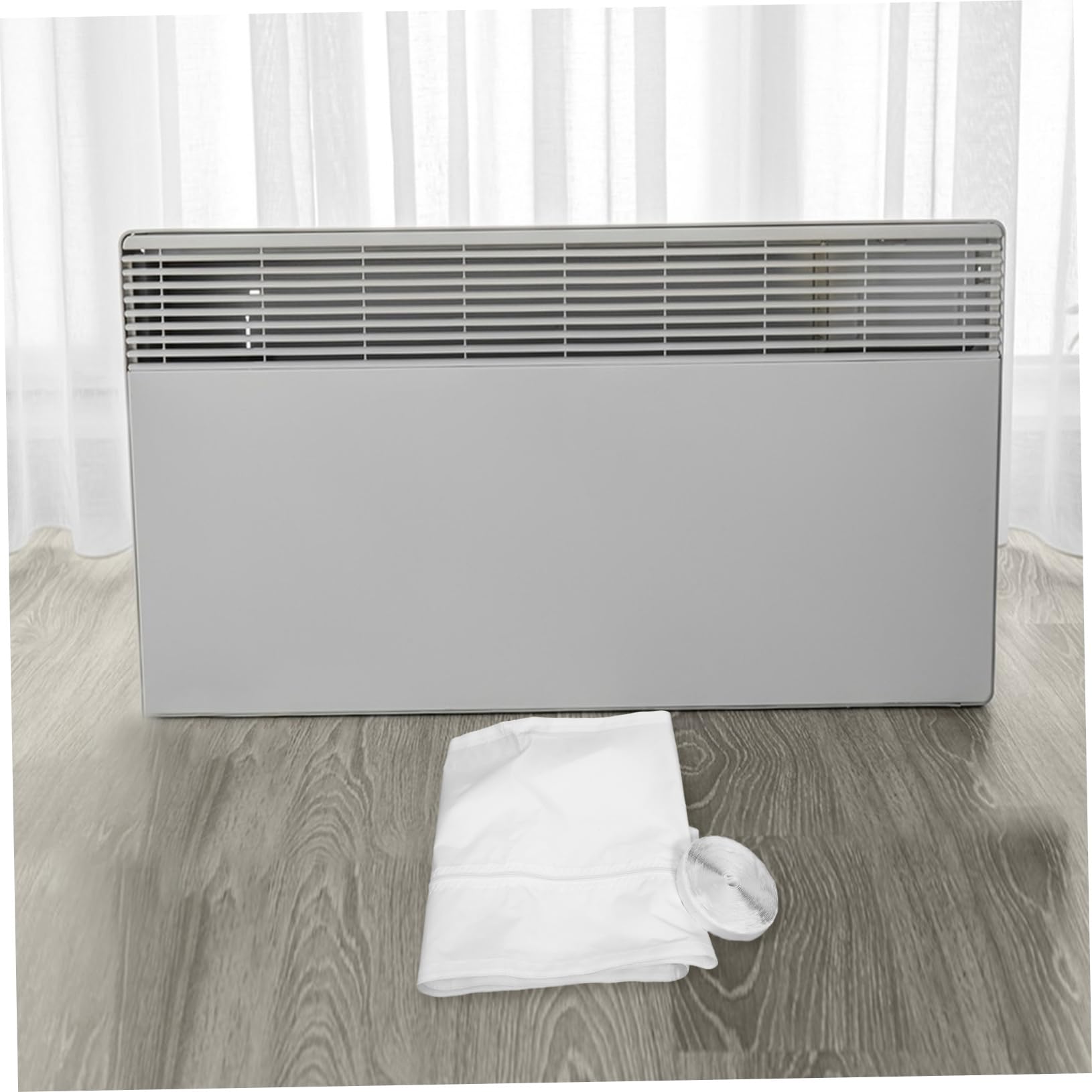 SOIMISS Funda para Aire Acondicionado Protección y Sellado Cómodo Cordón Ajustable para Ventana Sello de Ventana Portátil, Fácil de Instalar