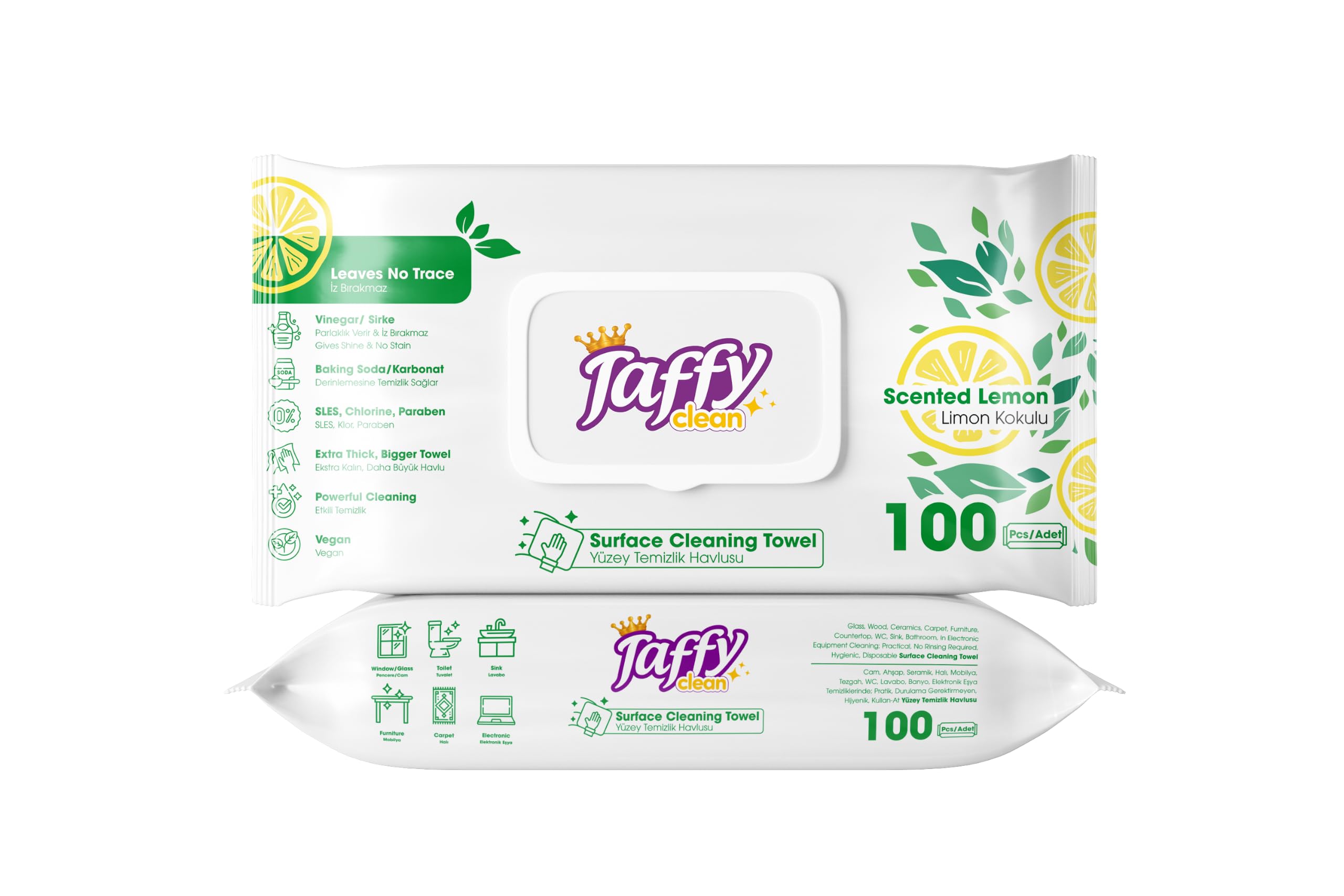 Taffy Oberflächenreiniger mit Zitrusduft 12x100