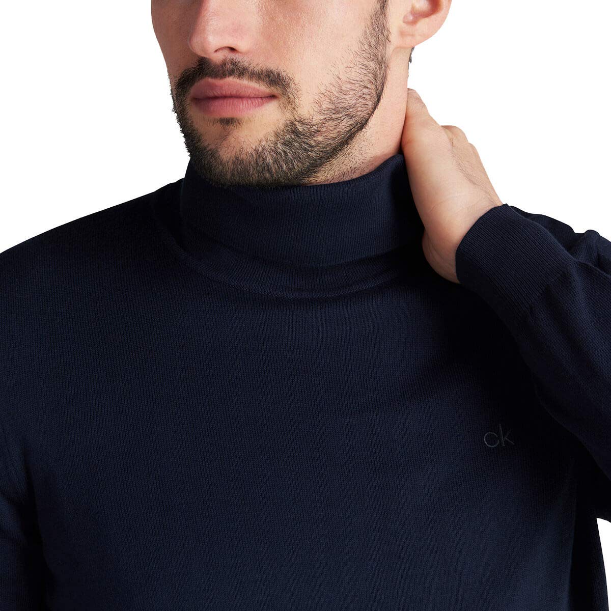 Calvin Klein 2026 Hombre CK Rollo de Rollo Cuello Redondo suéter Duradero