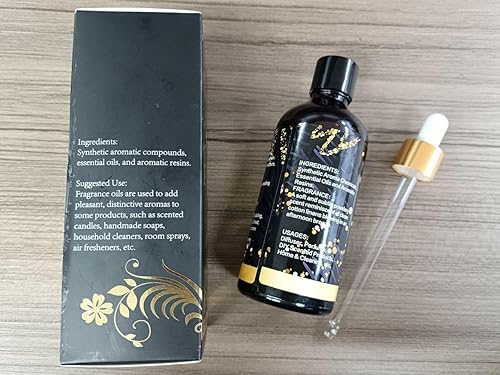 Miniatura 8 de Aceites aromáticos de lino fresco de 3.38 onzas líquidas con cuentagotas de vidrio, aceites esenciales para difusores para el hogar, aceites