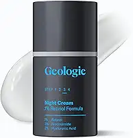Geologie Creme facial antienvelhecimento Retinol para pele sensível | Fórmula de retinol 0,1% para iniciantes | Resultados eficazes | Reduz rugas | Para homens e mulheres