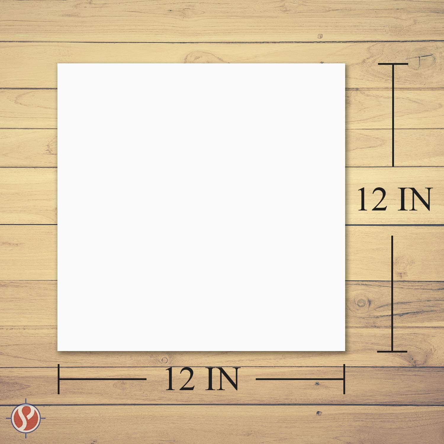 12" x 12" Square Cardstock | 80lb Cover White Thick Card Stock Paper - Smooth Finish | For Scrapbooking, Arts and Crafts, Wedding Invitations, Business Cards | 50 Cards Per Pack