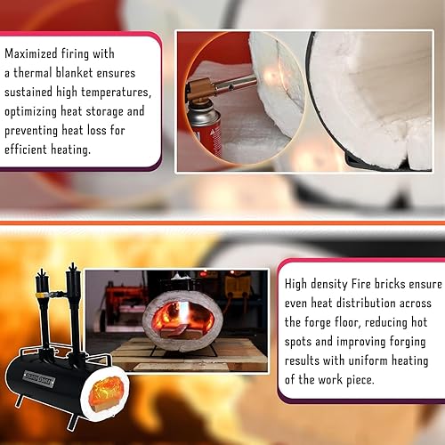 Miniatura 6 de Simond Store Cuchillo portátil de la hornilla del gas del propano de la forja y de la herramienta de la fabricación de la forja del herrero