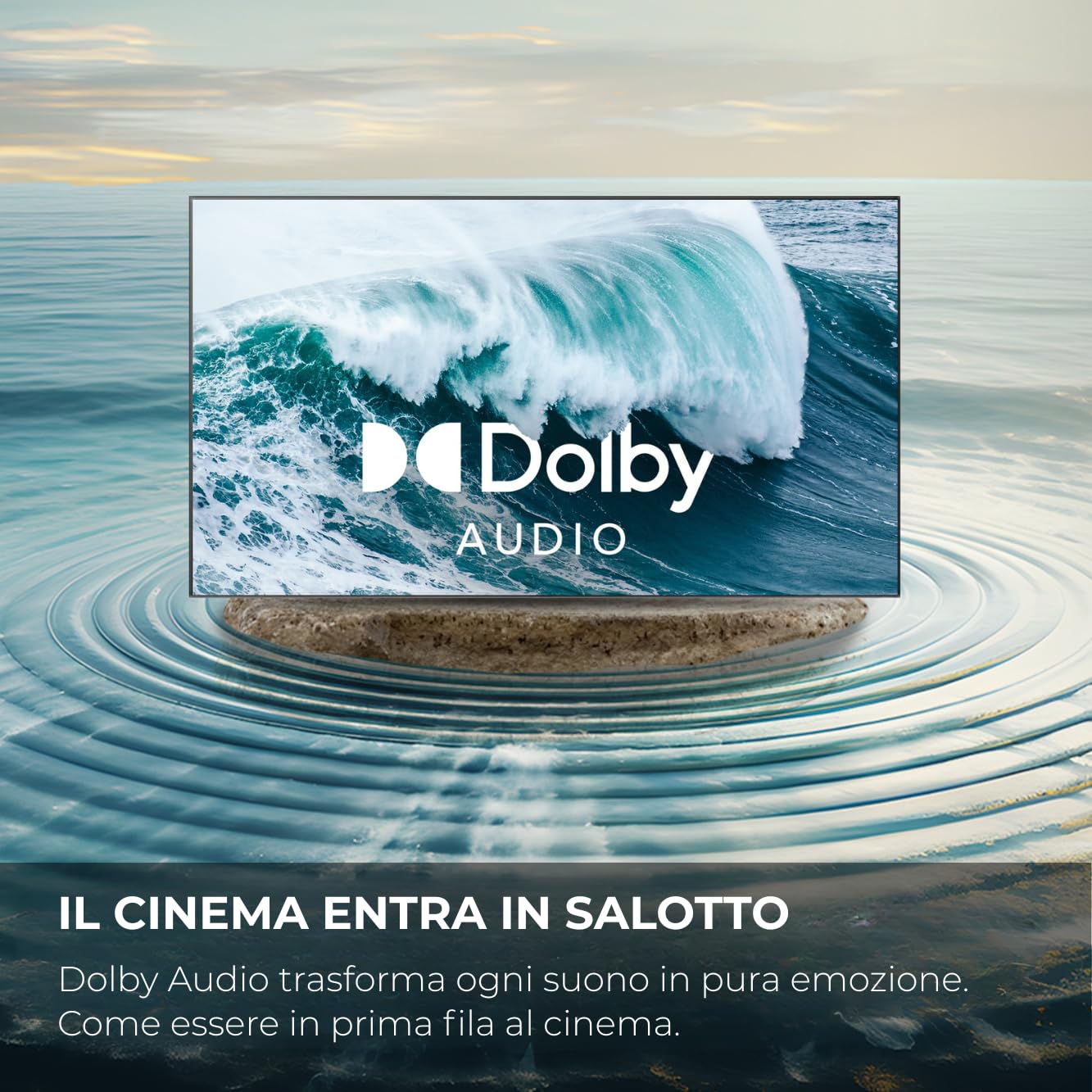 Haier QLED 4K UHD H43S81FUX 43'' Smart TV, Google TV, Dolby Audio, HDR 10, Telecomando Smart, Google Assistant, Bluetooth 5.1, Gaming 120Hz, USB 2.0, DBX TV, HDMI 2.1 x 4