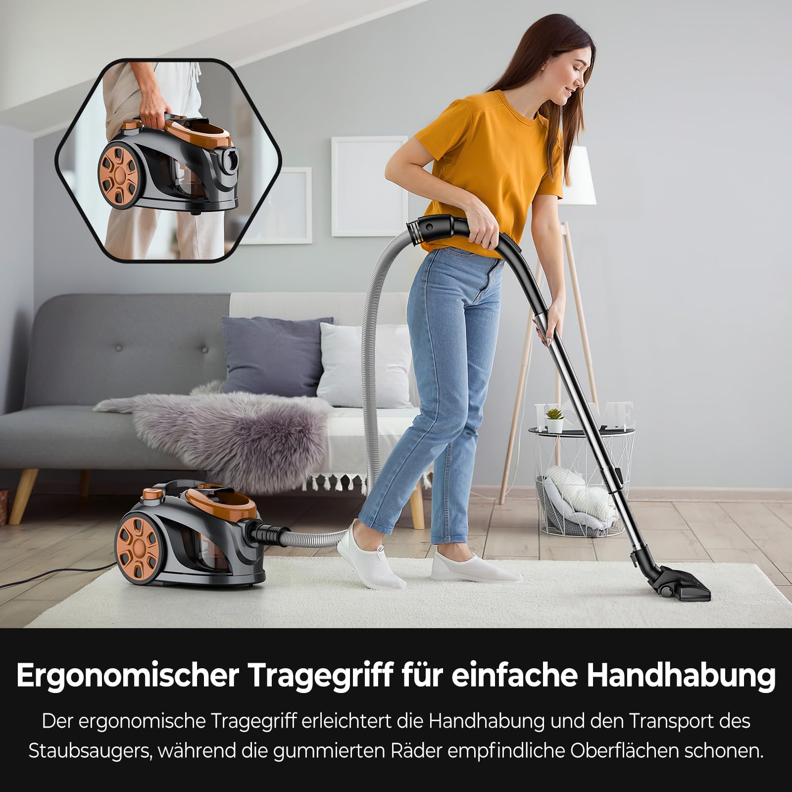 Sogno Peli Bagless Vacuum Cleaner 2800W Hepa Filtri - Dettaglio