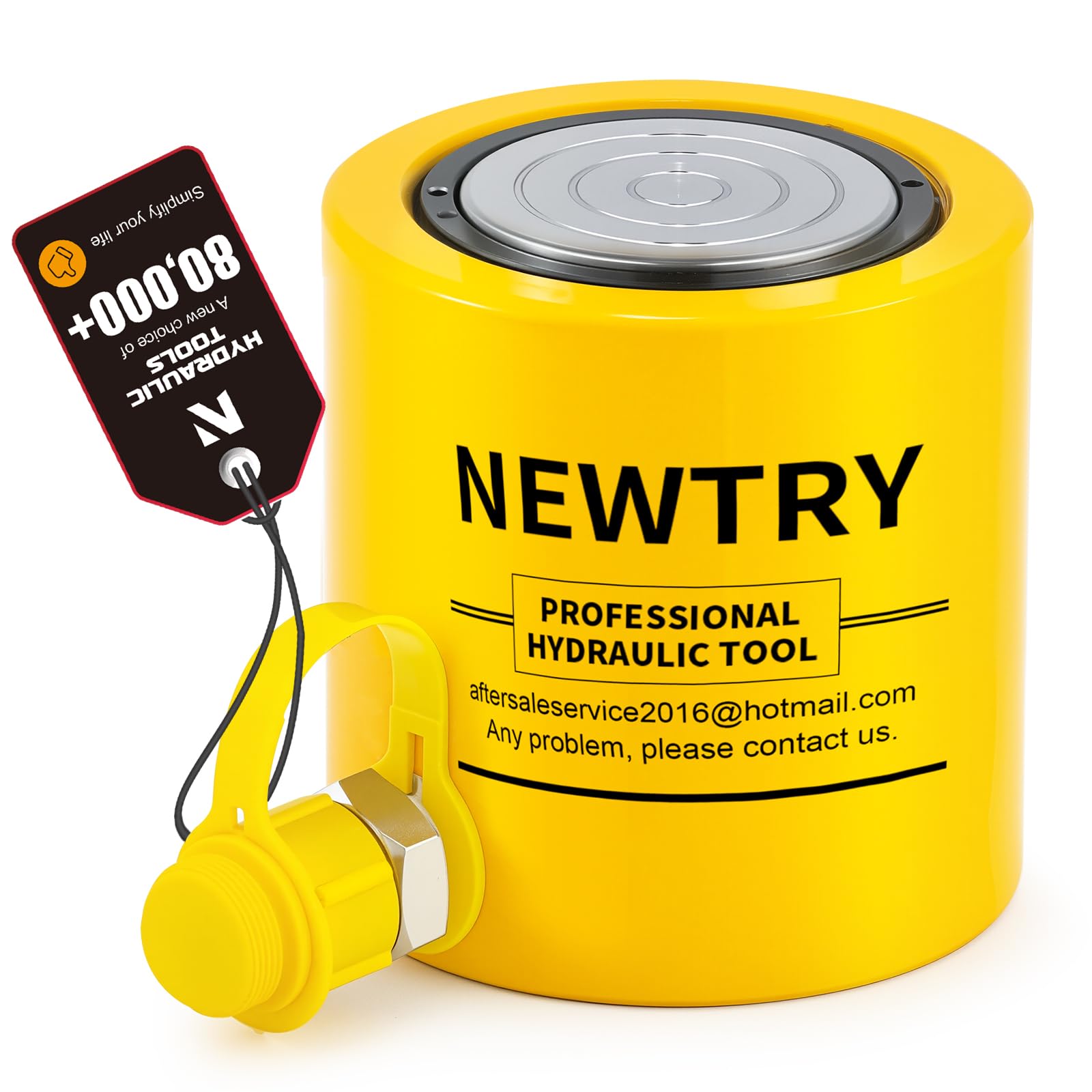 NEWTRY 10T Short Hydraulic Ram Jack, 2" Stroke Porta Power Ram Auto Retract — Amazon image 8