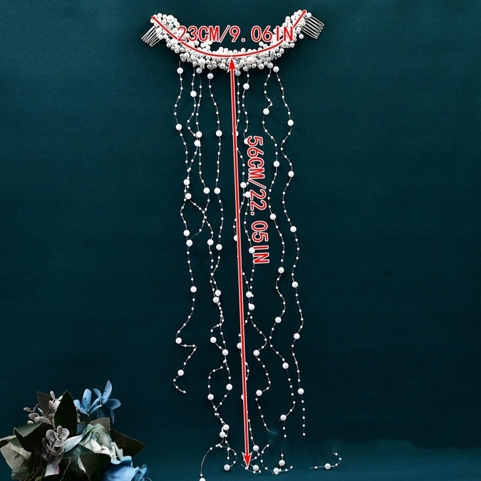 Peineta para el pelo de cabeza larga, accesorio para el cabello, accesorio para el cabello, para boda, novia, mujer, accesorio para el pelo