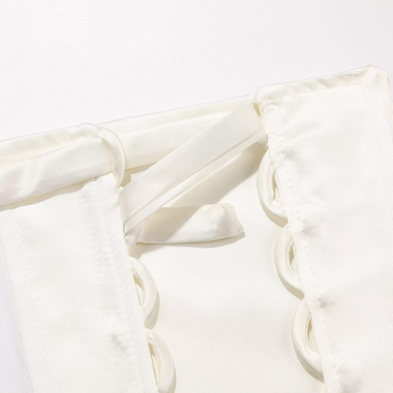 4Pcs/Set DIY Satin Corset Back Kit Zipper Replacement Adjustable Fit Lace up for Wedding Prom Formal Dress 18'' - Image 3