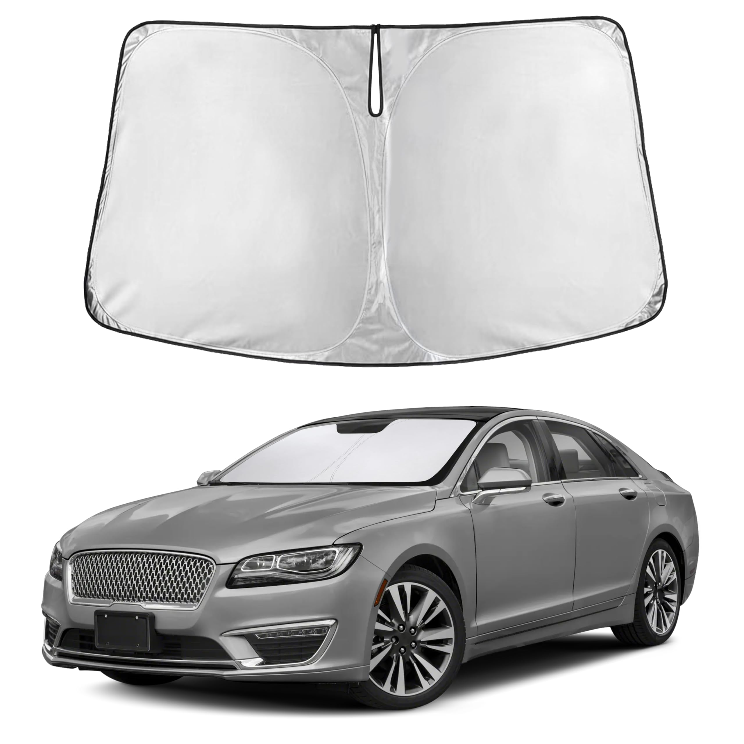EcoNour Windshield Sunshade Compatible for Lincoln MKZ 2013-2018 2019 2020