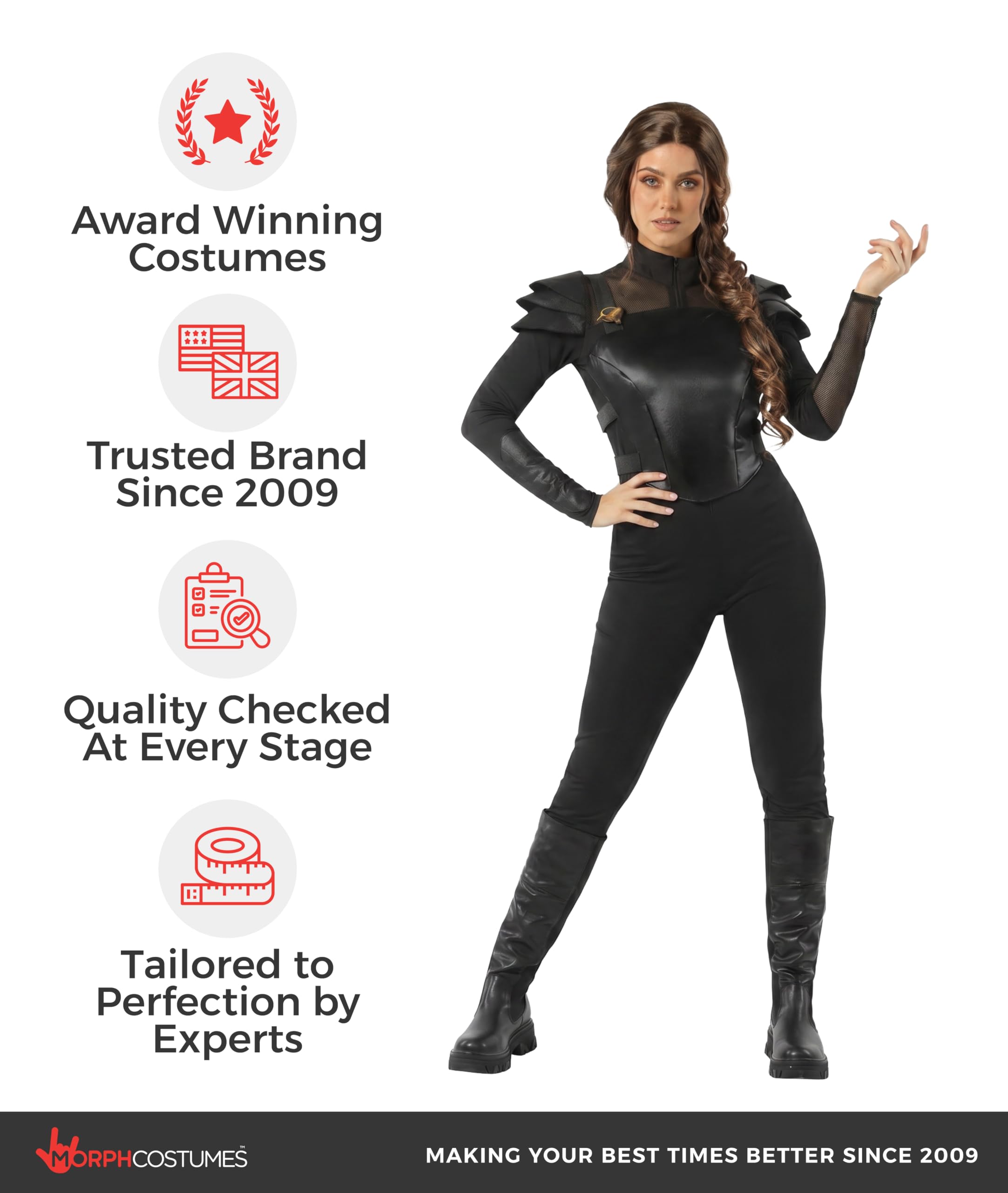 Morph Dystopisches Teenie-Kostüm Bodysuit Für Damen, Filmstar Kostüm Damen, Film Kostüm Damen, Karneval Kostüm Damen