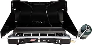 Coleman Estufa de camping de gas | Estufa de propano Triton, 2 quemadores