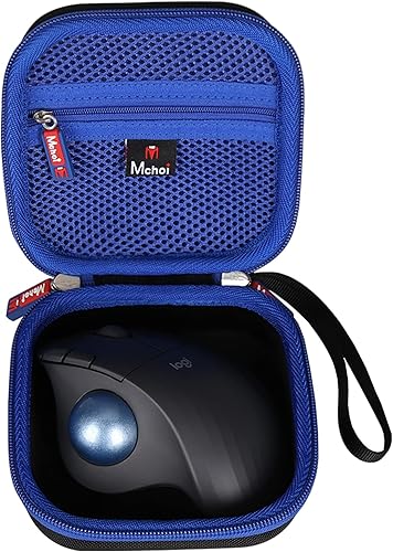 Mchoi Funda de transporte a prueba de golpes adecuada para Logitech Ergo M570 M575 Nulea Ratón Trackball inalámbrico, a prueba de golpes,
