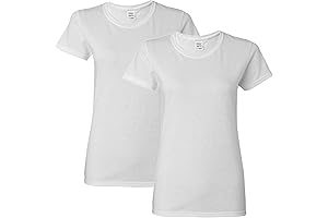 Supreme Comfort and Versatility with Gildan Women's Heavy Cotton T-Shirt Style G5000L 2-Pack