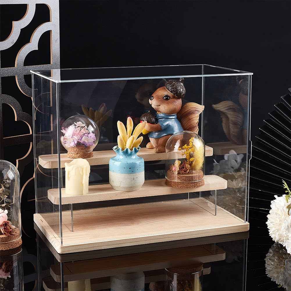 Amazon.co.jp: NBEADS 2段クリアディスプレイケース アクリル