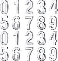 Vista 7 de 20 piezas de números de buzón para casa al aire libre 0-9, señales de puerta y habitación autoadhesivas, etiquetas de número de dirección para pared
