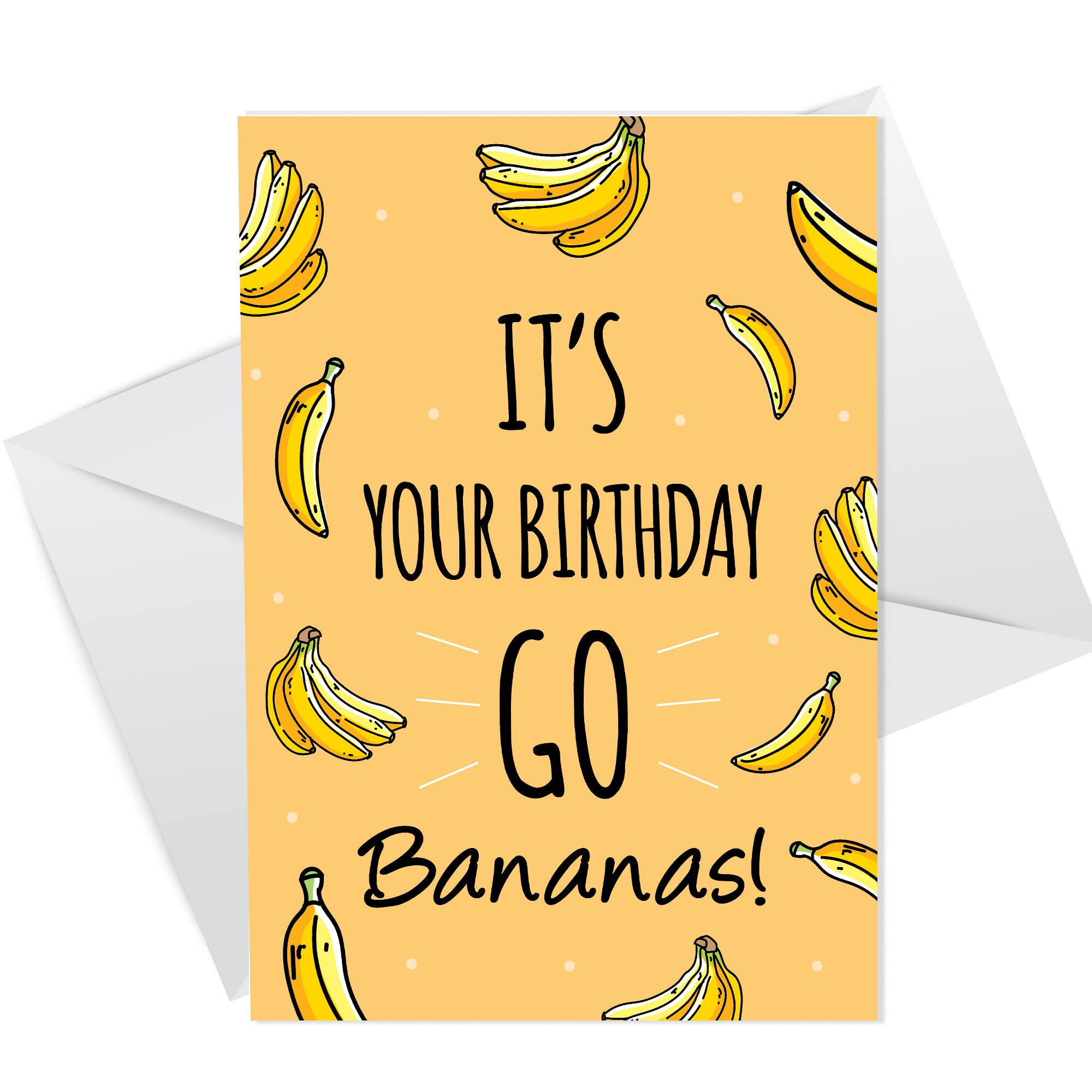 Novelty Birthday Card For Him Her Funny Banana Card Mum Dad Nan Grandad