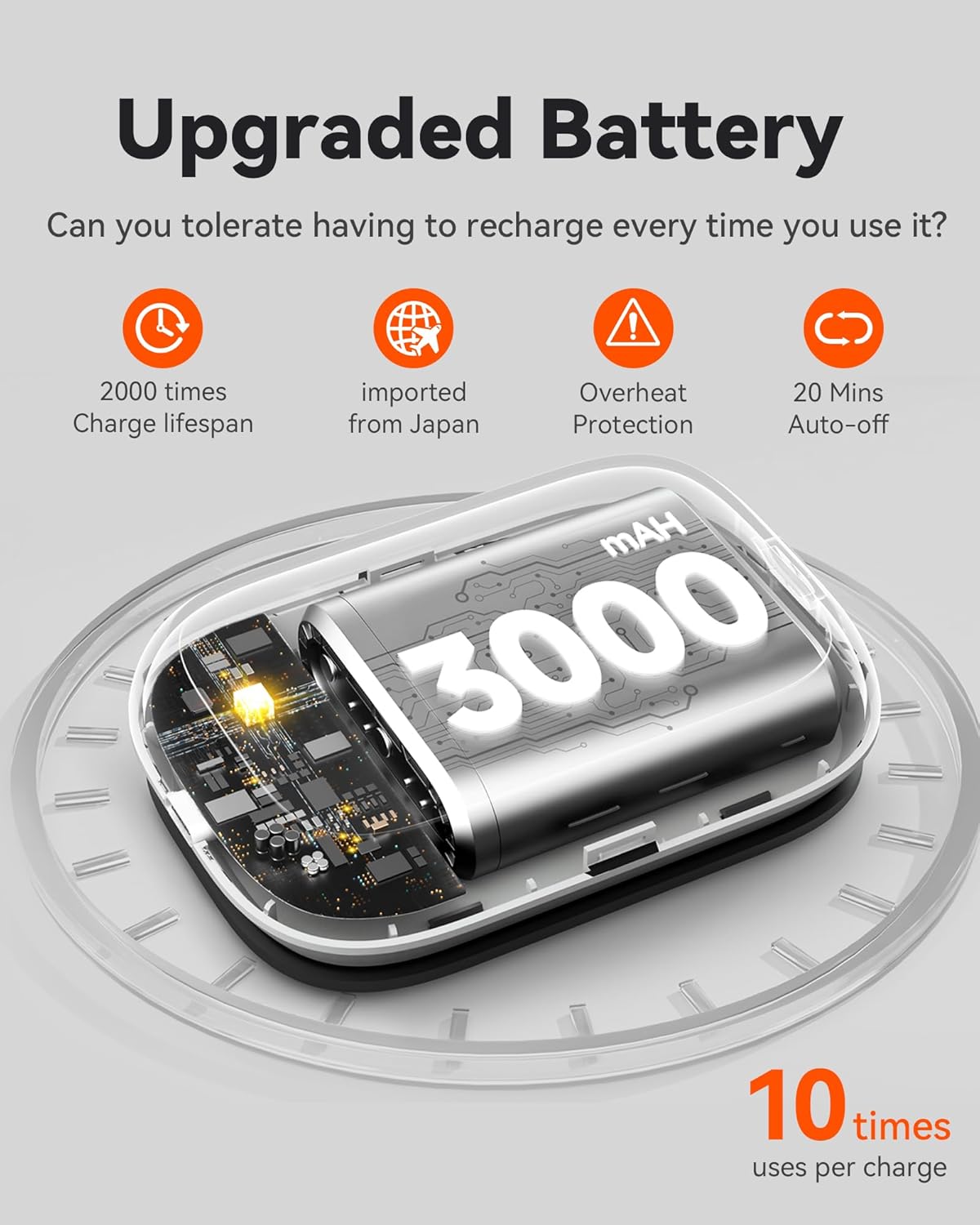 Cordless Knee Massager with Heat Vibration for Pain Relief MAXwarm 3.0[2026 Upgraded]-Electric Heated Knee Brace with 3 Heat Levels and 3 Massage Mode, for Men Women(Blue, 2-Pack) - Image 7