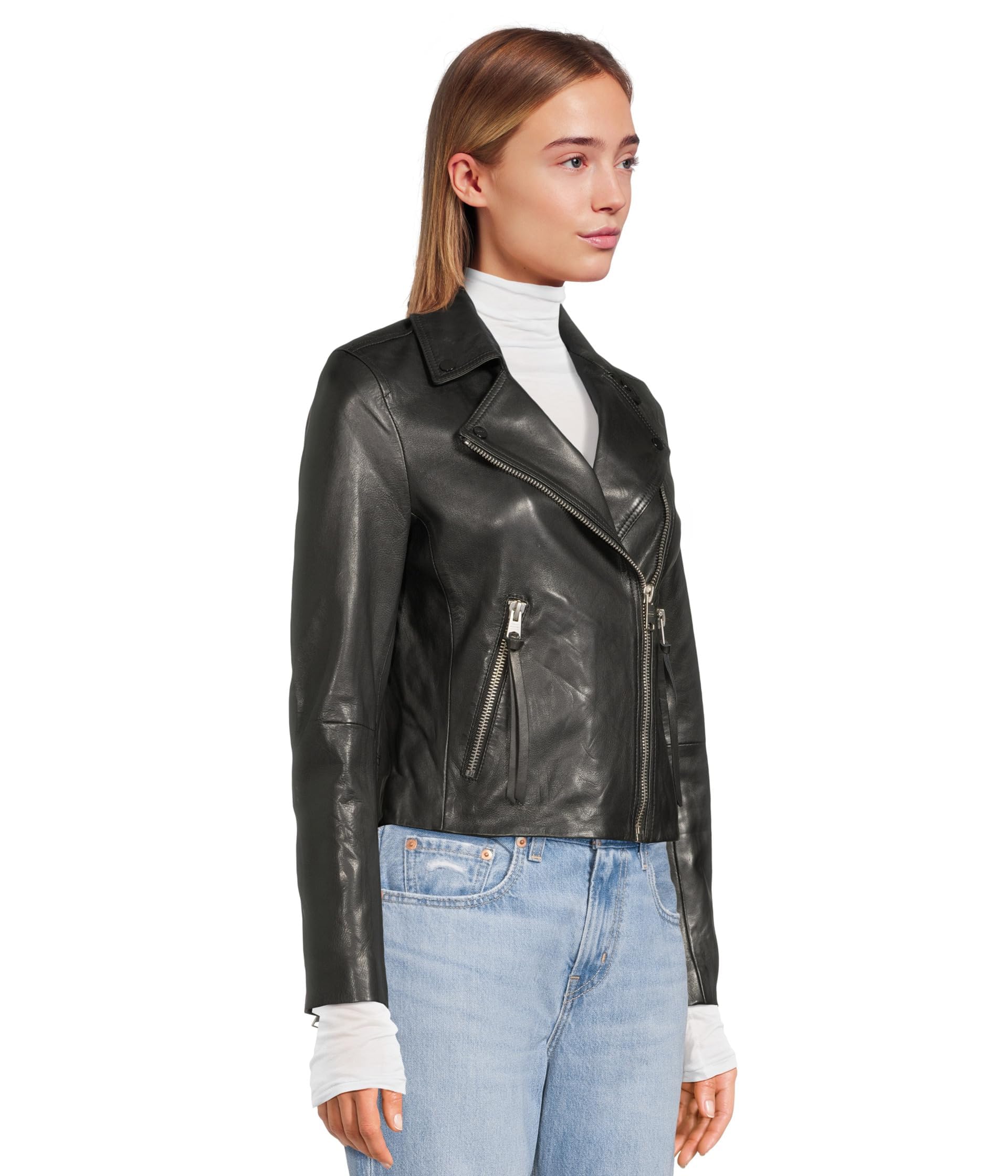 AllSaints Damska skórzana kurtka motocyklowa Dalby