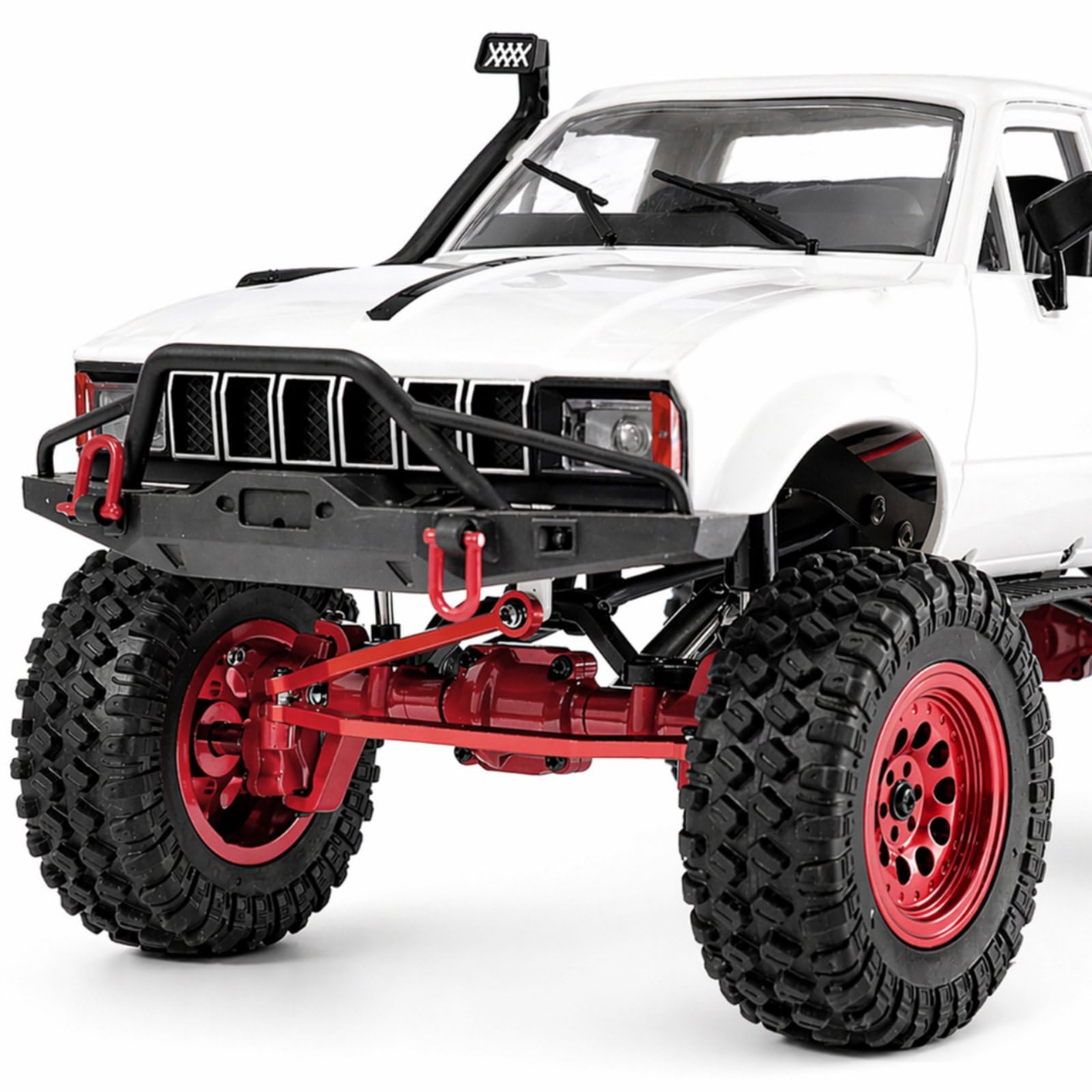 Assale Anteriore per Auto Radiocomandata Assale Crawler Assale Metallo Assale Upgrade per 1/16 C34 C44 B24 FY003 Migliora Controllo su Ostacoli E, Nero
