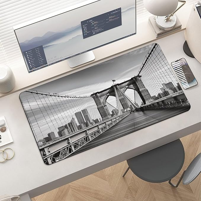Alfombrilla de Escritorio Brooklyn Bridge 60x30cm Goma Antideslizante miniatura 6