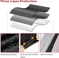 Vista 4 de Funda para parrilla, 40 pulgadas, resistente al agua, resistente a los rayos UV, para parrilla al aire libre, apta para Nexgrill Brinkmann Weber