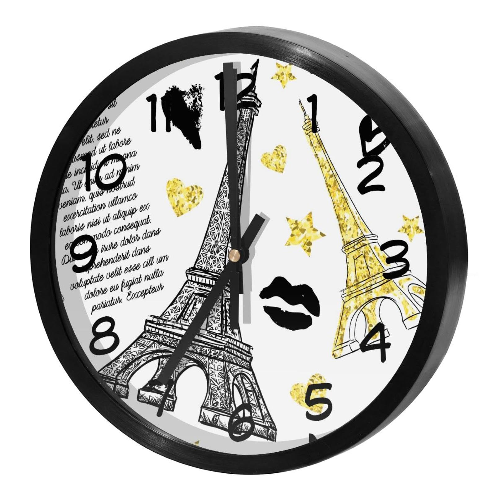 Horloge murale silencieuse sans tic-tac pour chambre et bureau