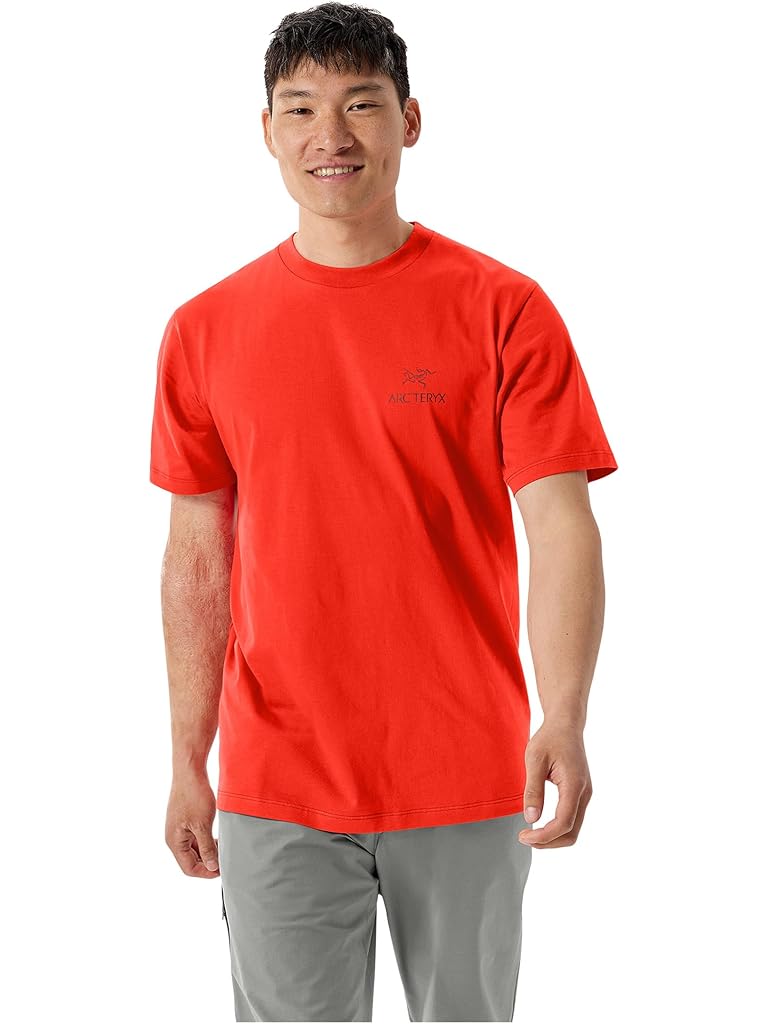 Orange Arc'teryx Kragg SL Cotton Bird Word Short Sleeve