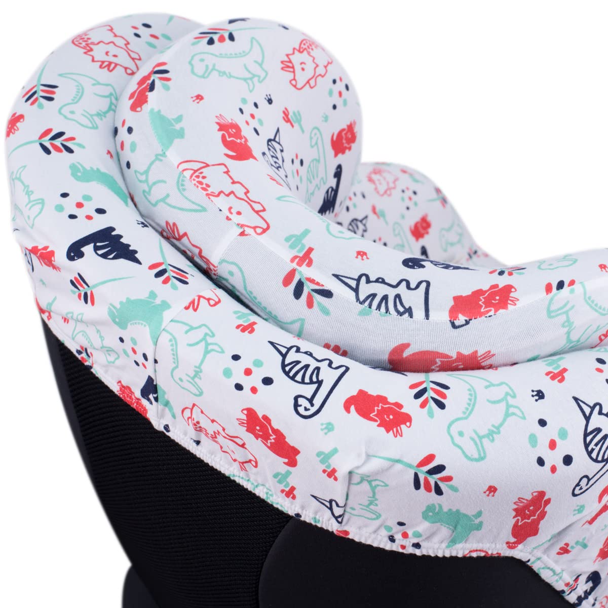 JYOKO Kids Bezug kompatibel mit Joie Spin 360, Nuna Rebl, Baumwolle Dino Party