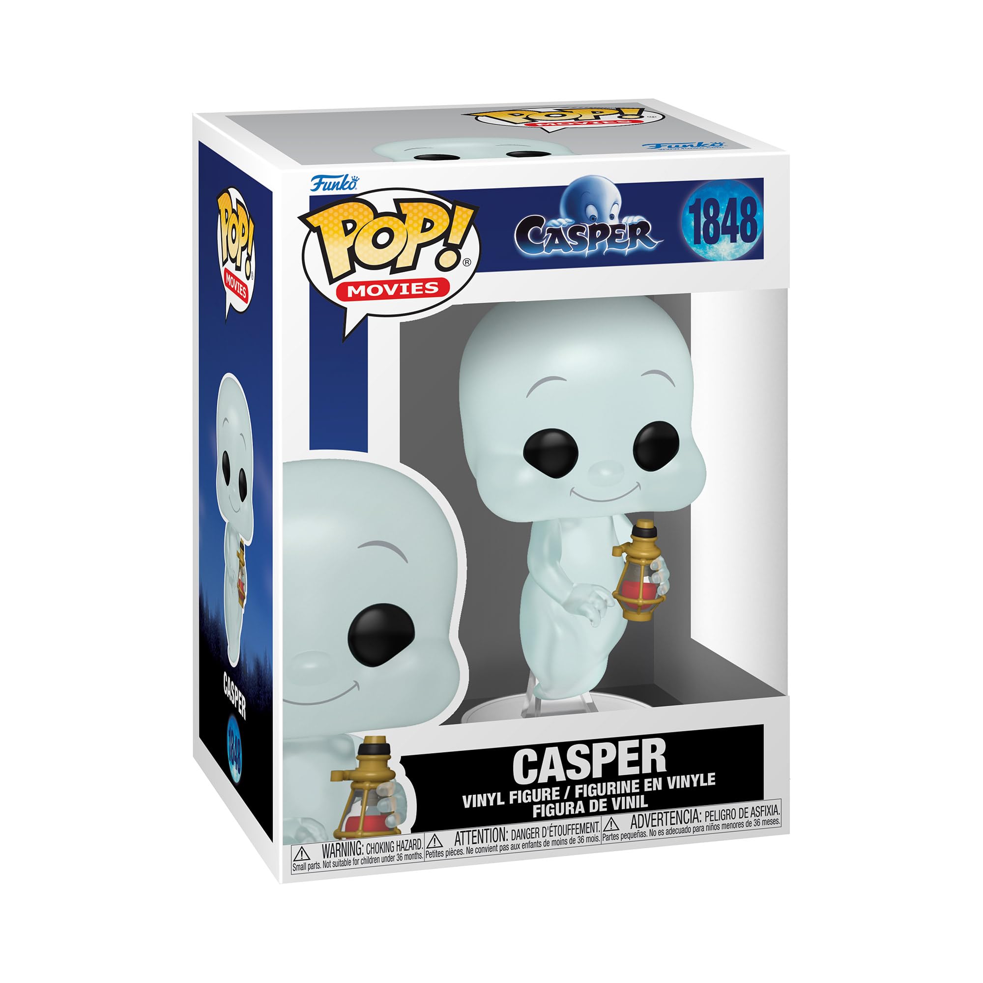 Funko Pop! Movies: Casper McFadden 30th – Casper McFadden  - 1/​6 de Probabilidades de Obtener la RARA Variante Chase - Casper (1995) - Figura de Vinilo Coleccionable - Idea de Regalo - Horror Fans