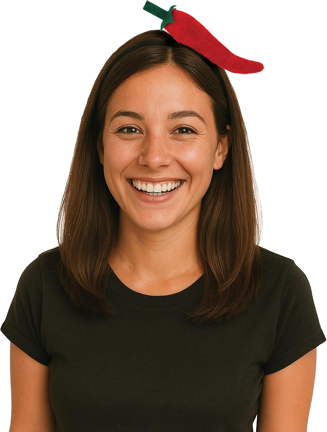 Beistle Chili Pepper Headband – Plush Red Chili Costume Headpiece, Novelty Food-Themed Accessory for Halloween Costumes, Fiesta Parties, Photo Booth Props, Themed Events & Food Competitions