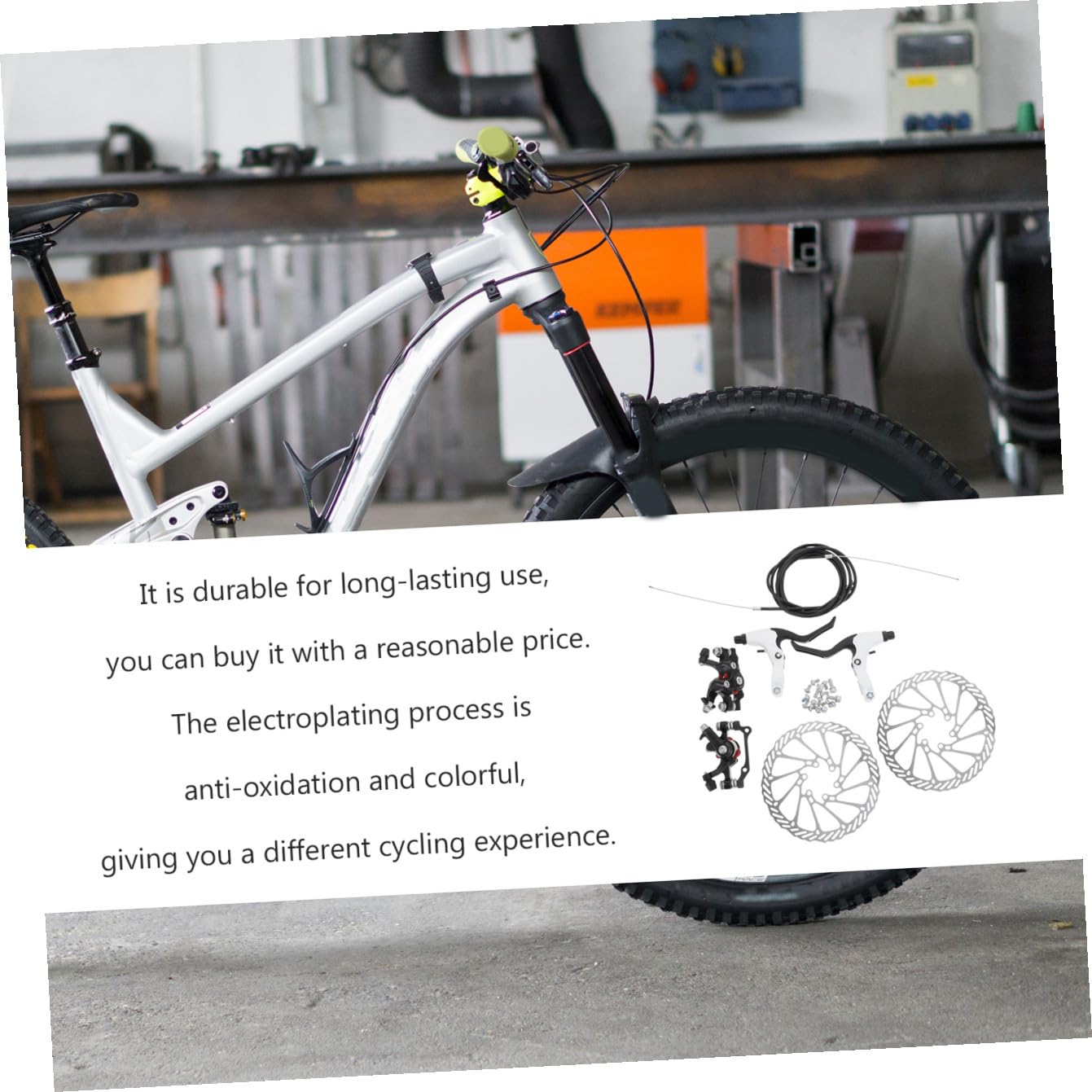 Alasum Juego de Frenos de Disco Hidráulicos y Mecánicos para Bicicleta de Montaña Discos Metálicos de Alta Resistencia Diseño Hueco para Disipación Térmica y Reducción de Peso
