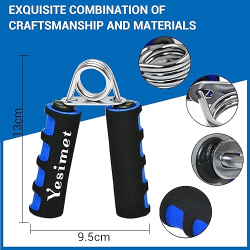 Miniatura 2 de E-smartinlife - Juego de fortalecedores de agarre de mano, agarre de dedos, ejercitador de mano de espuma suave para aumentar rápidamente la fuerza