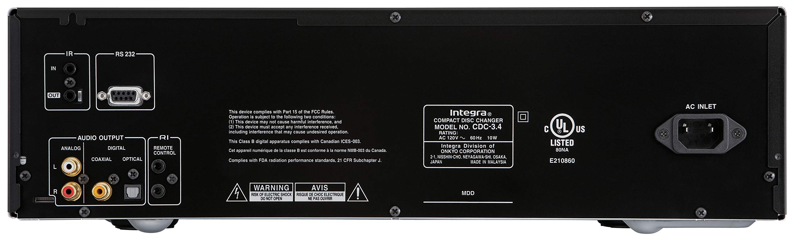 Integra CDC-3.4 6 Disks CD Changer