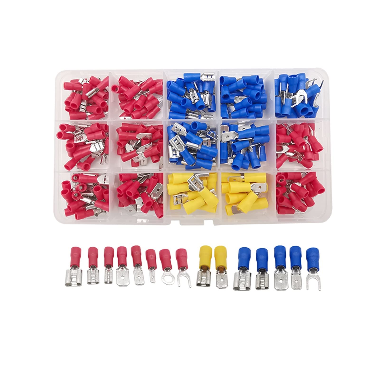 Demasiado 280pcs Connettori elettrici a crimpare a Fili Piccoli Set Set di Strumenti Maschili isolati Utensili Femmina TERMINALE Assortito Cavo Cavo Assortito Kit connettore