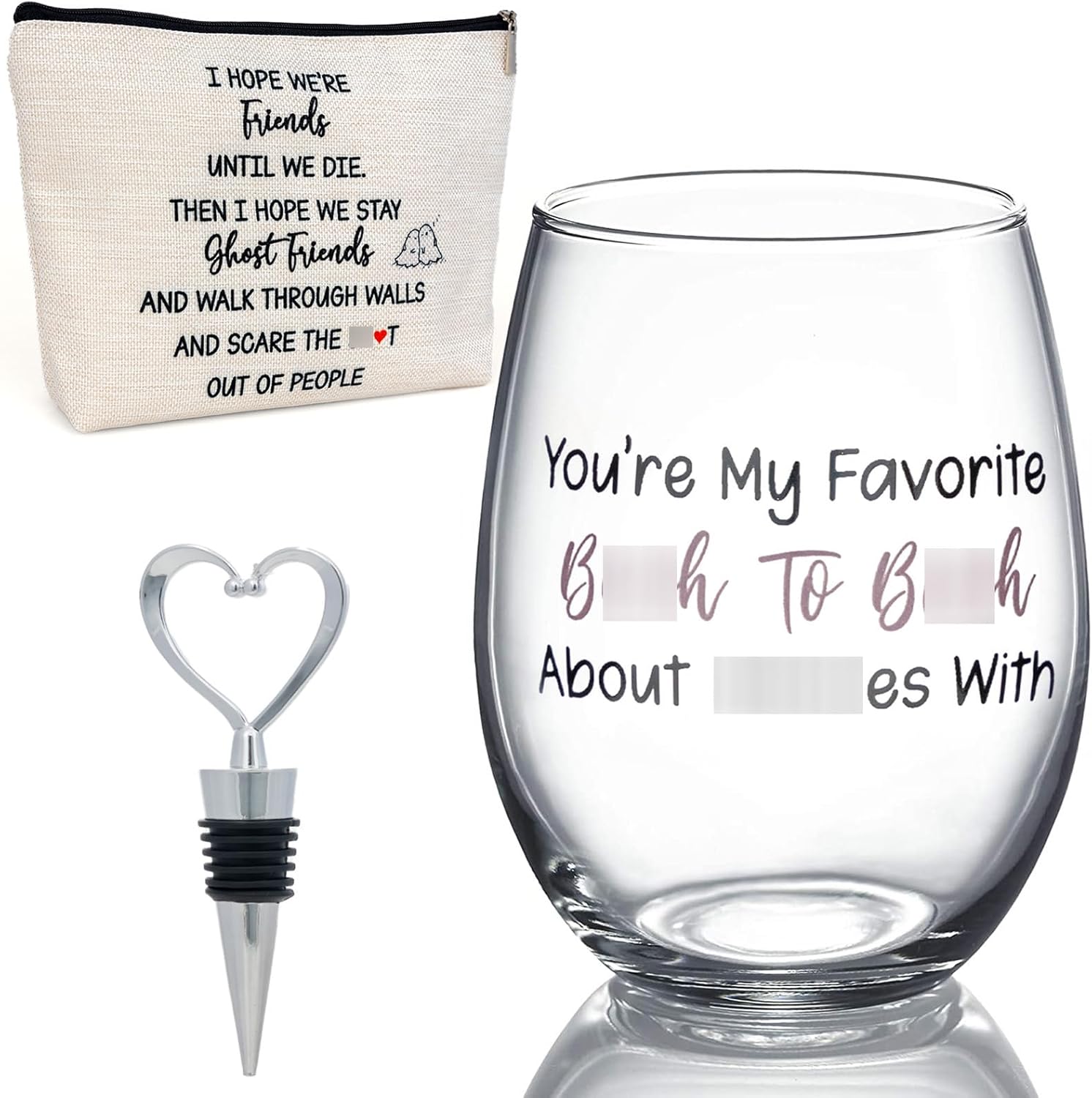 FACOYANS Funny Wine Glass for Women, Funny Gifts for Best
