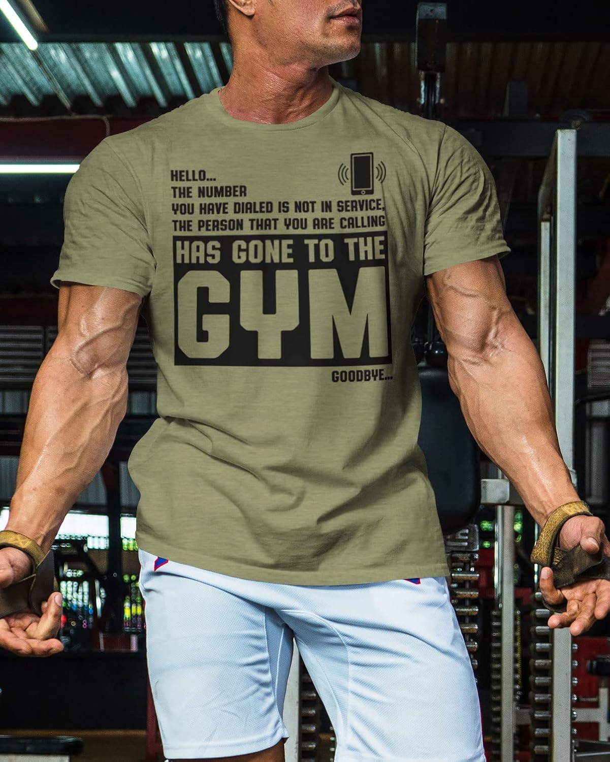 Person Has Gone to The Workout Motivation Thing Gym Shirt for Men - Image 3