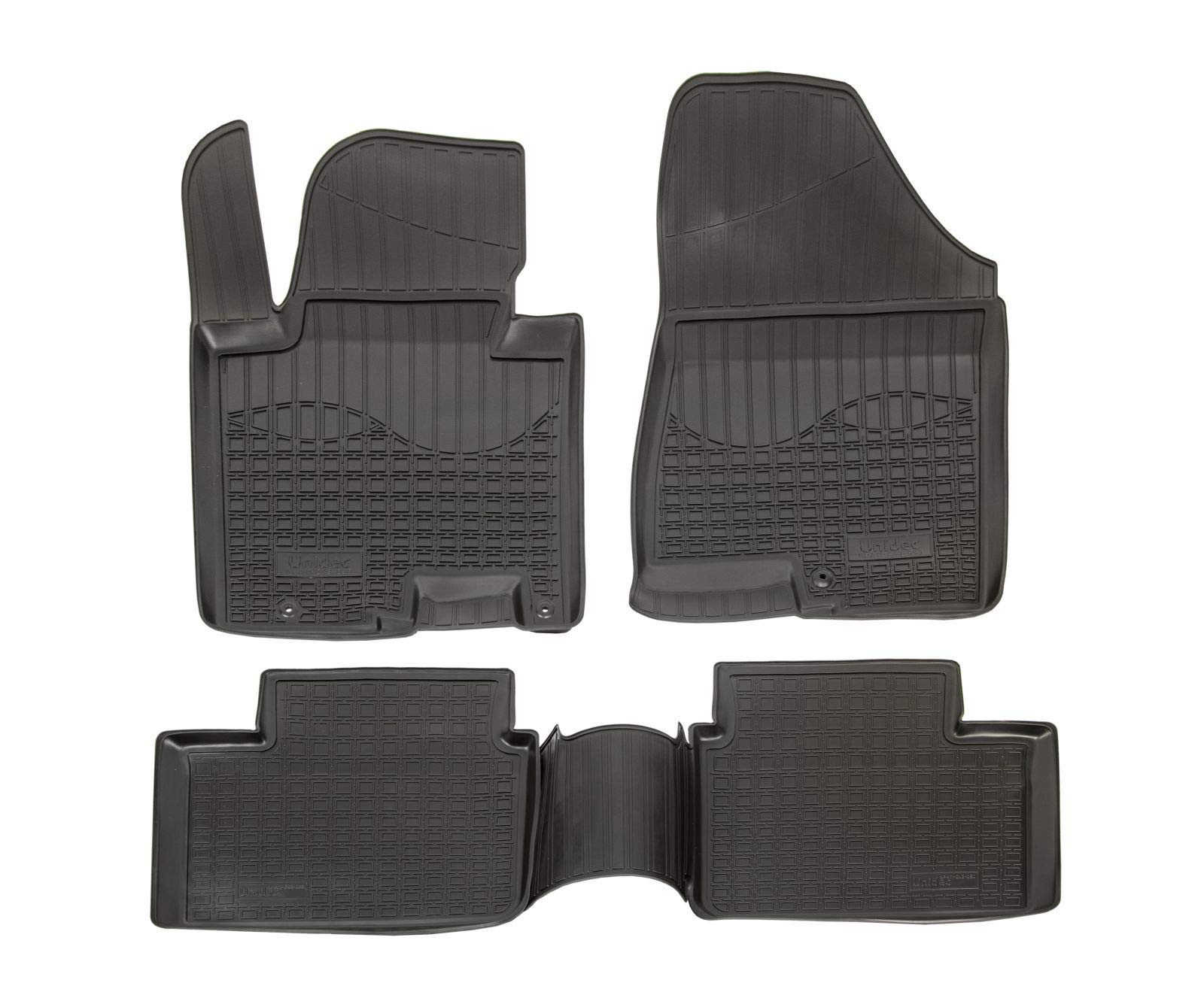 J&J AUTOMOTIVE | NORM 3D Tappeti Tappetini Auto In TPE Gomma Su Misura Per Cee'D/Pro Cee'D 2012-2018, Kit di 4 Pezzi, Inodore, Nero, Antiscivolo