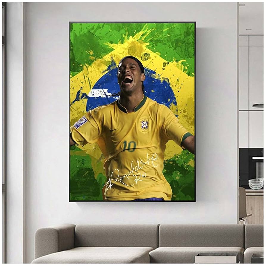 ロナウジーニョ　ポスター ロナウジーニョ（バルセロナ03/04）ポスター : サッカーショップ