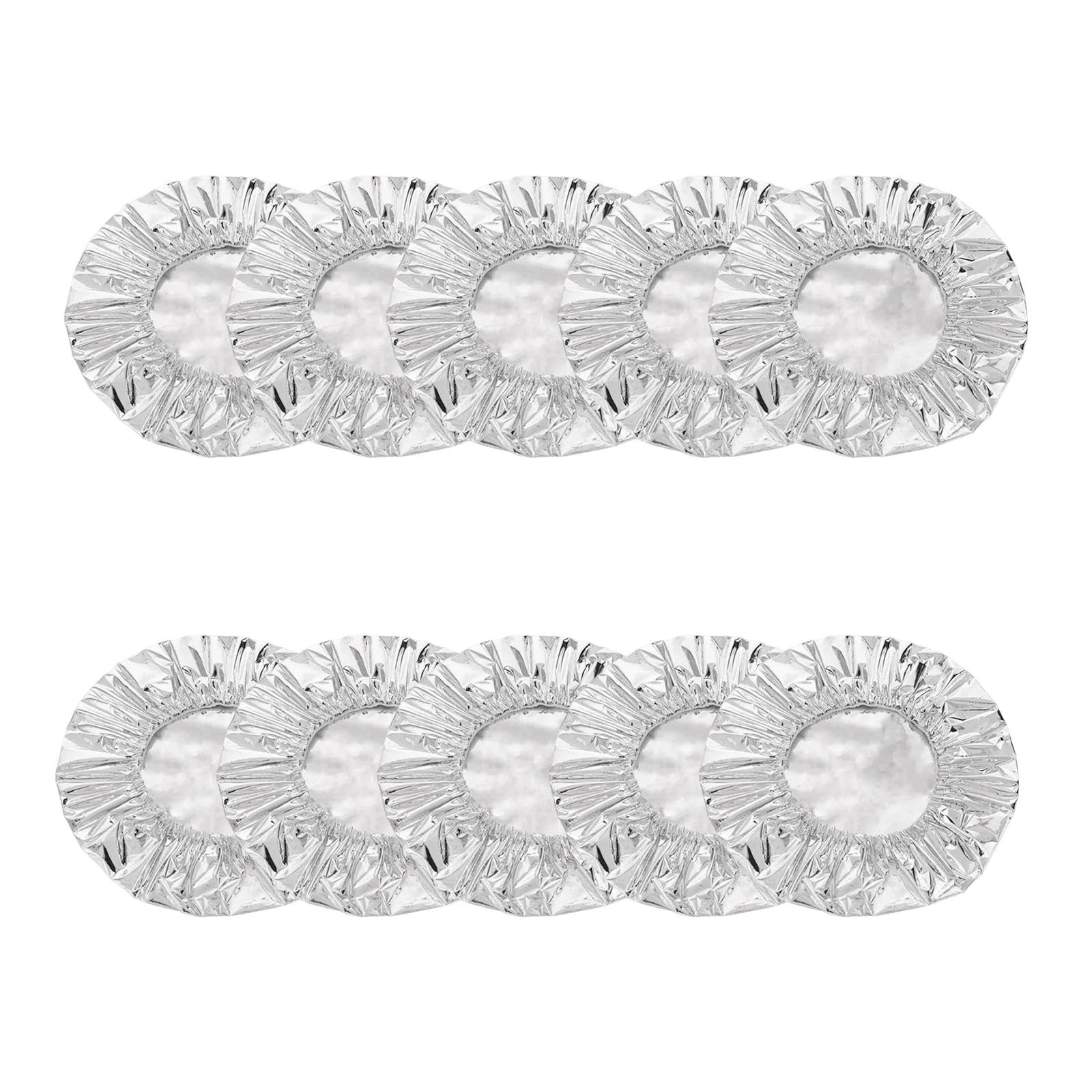 Bothyi Aluminum Foil Bowl Cover Food Wrap Kitchen Tools Fresh Keeping Bowl Lids Food Storage Covers for Home Camping Kitchen Picnics, 10Pcs