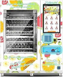 Commercial Vending Machine, Snack and Beverage Vending Machine with Touchscreen and Cashless Payment for Gyms, Retail Stores, and Airports