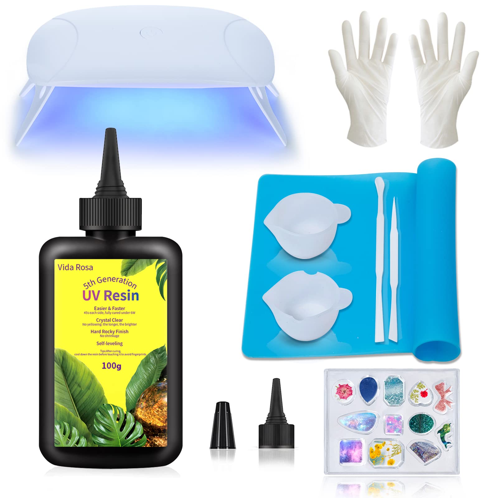 POAHNCU Luce LED UV, Lampada Di Polimerizzazione UV