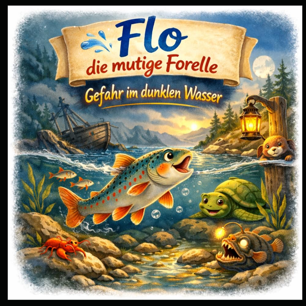 Flo die mutige Forelle: Gefahr im dunklen Wasser