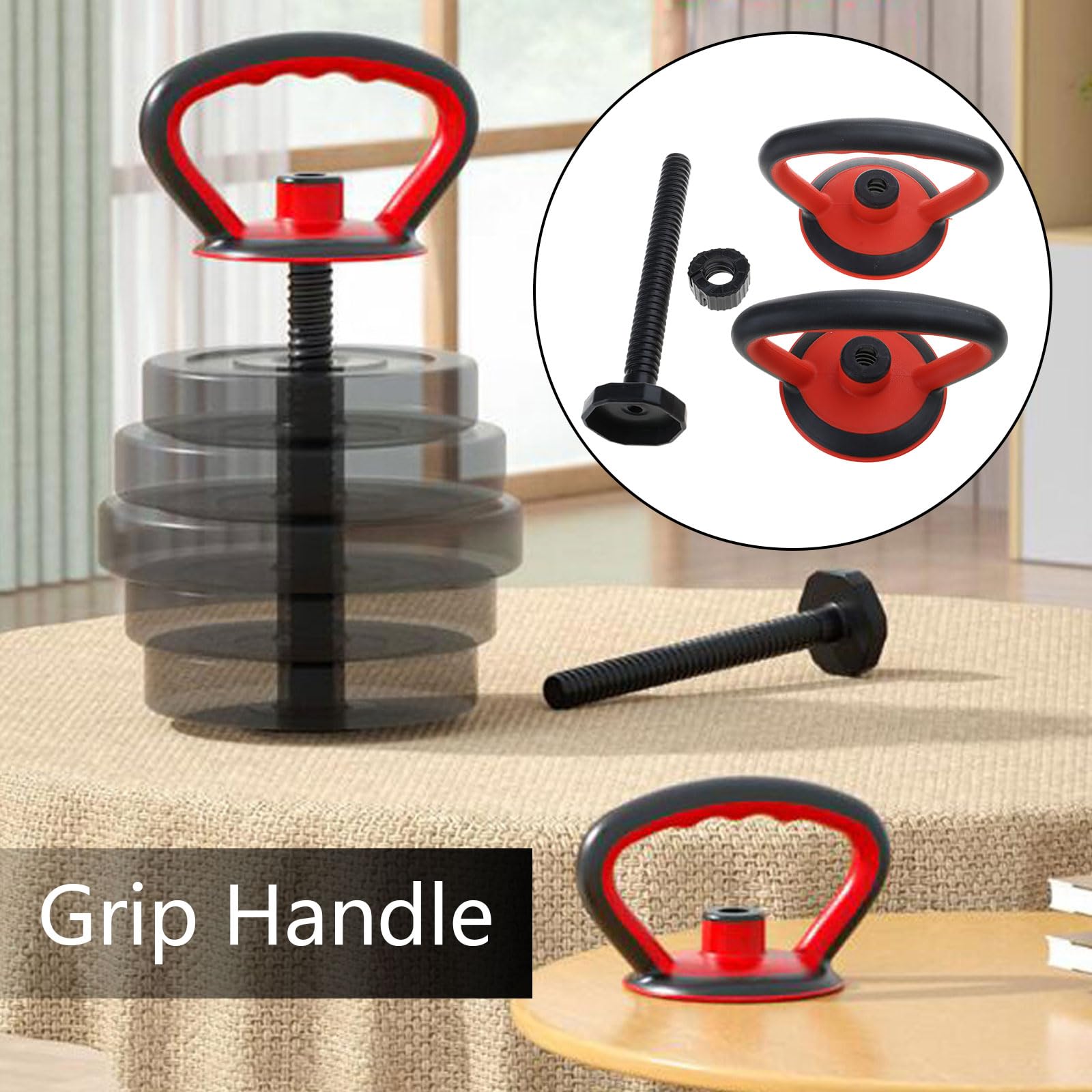 Pesas rusas ajustables entrenamiento de fuerza Kettle Bells mancuernas convertidor equipo de fitness para disco de pesas