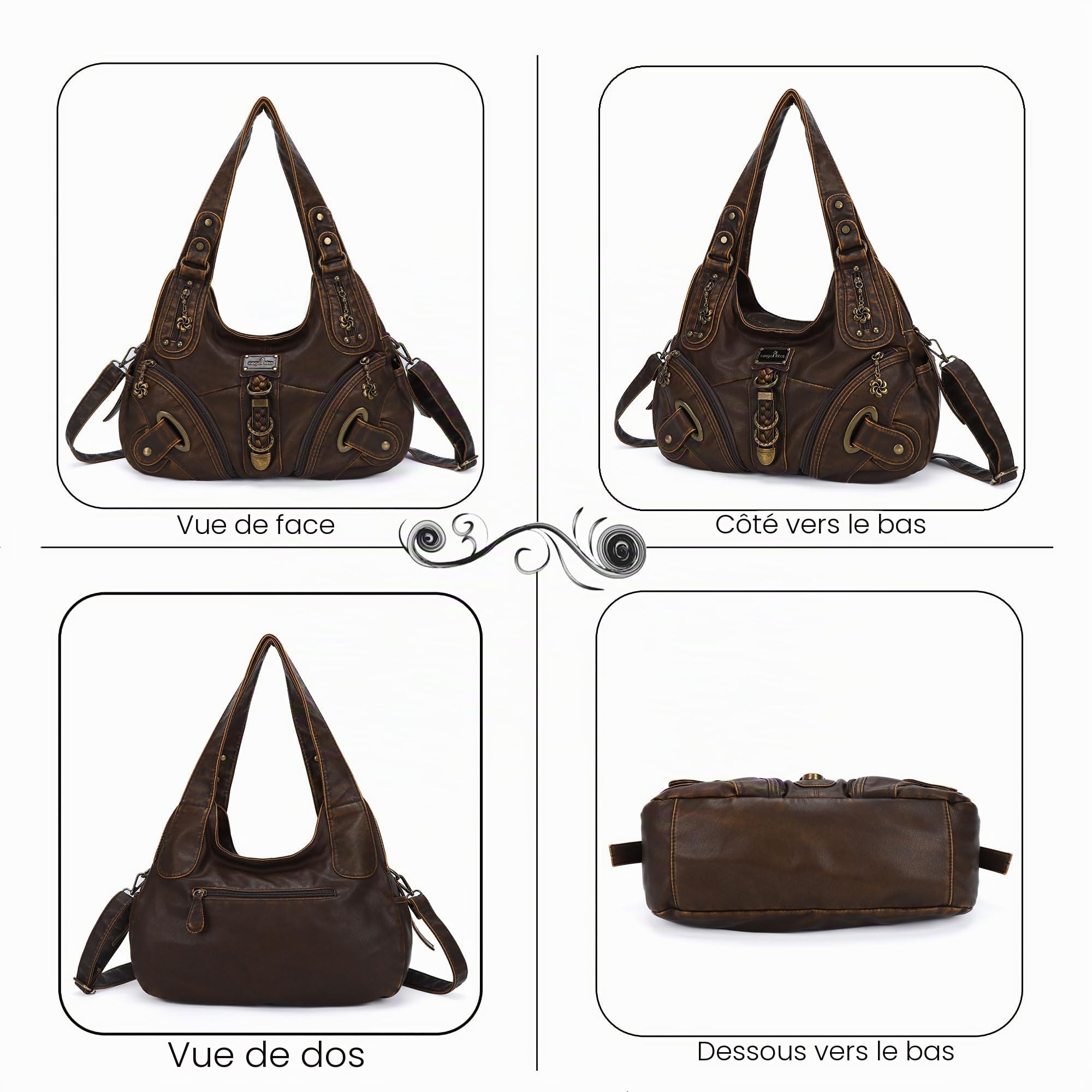 Angel Kiss Ak11282, Sacs Hobo - Tendance - Polyvalents - Simple - Pour un voyage